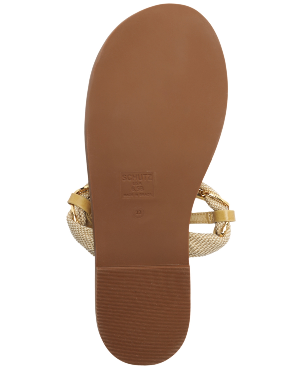 Schutz Women's Camellia Round Toe Flat Sandals