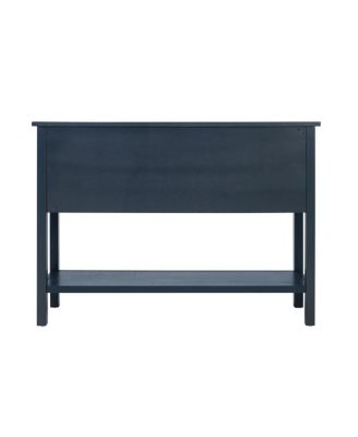 Solid Wood Sideboard Console Table with 2 Drawers & Cabinets