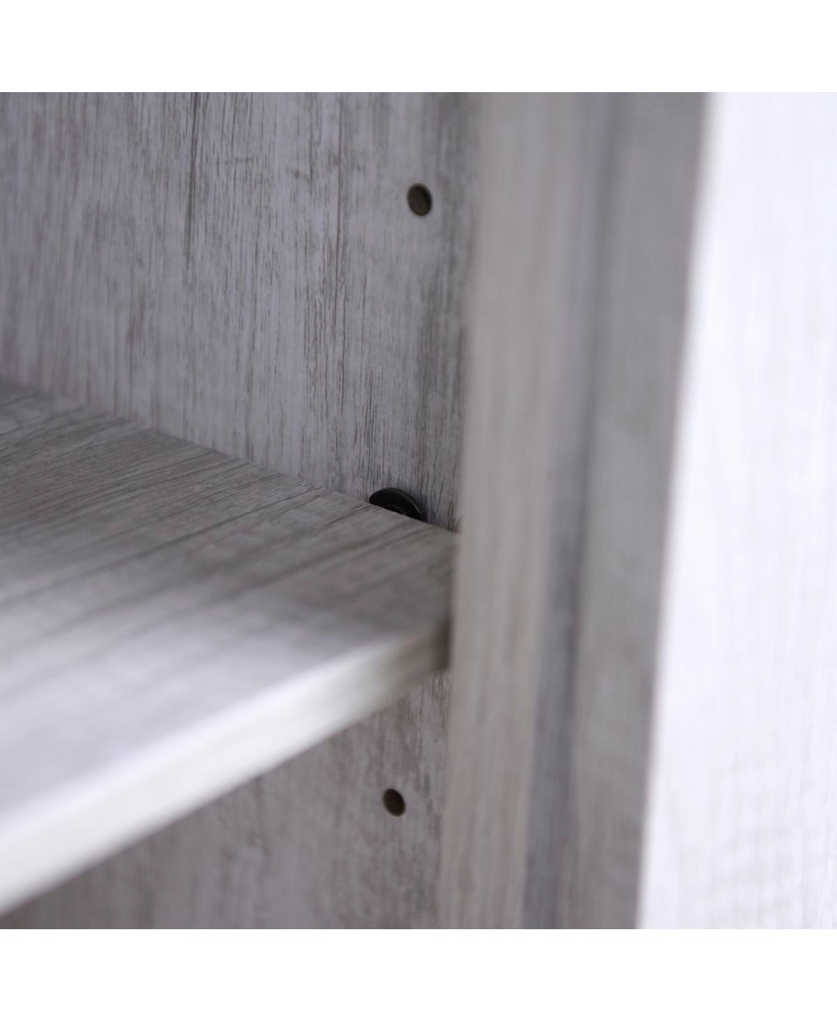 Streamdale Furniture Elegant sideboard with 2 acrylic mirrored doors, laminate & Mdf