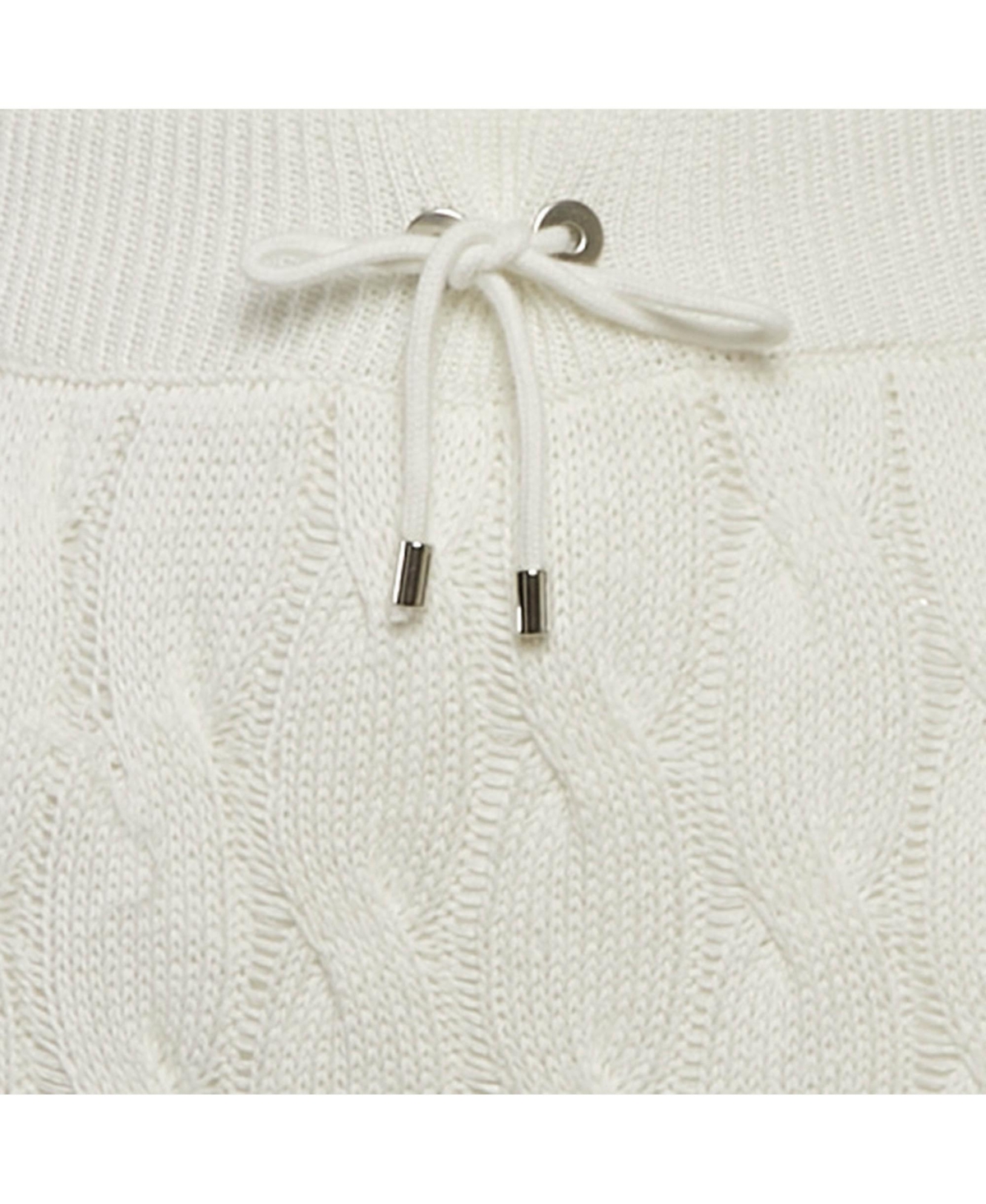 Pre-Owned Brunello Cucinelli Women's Cable Knit Tie Detail Midi Skirt