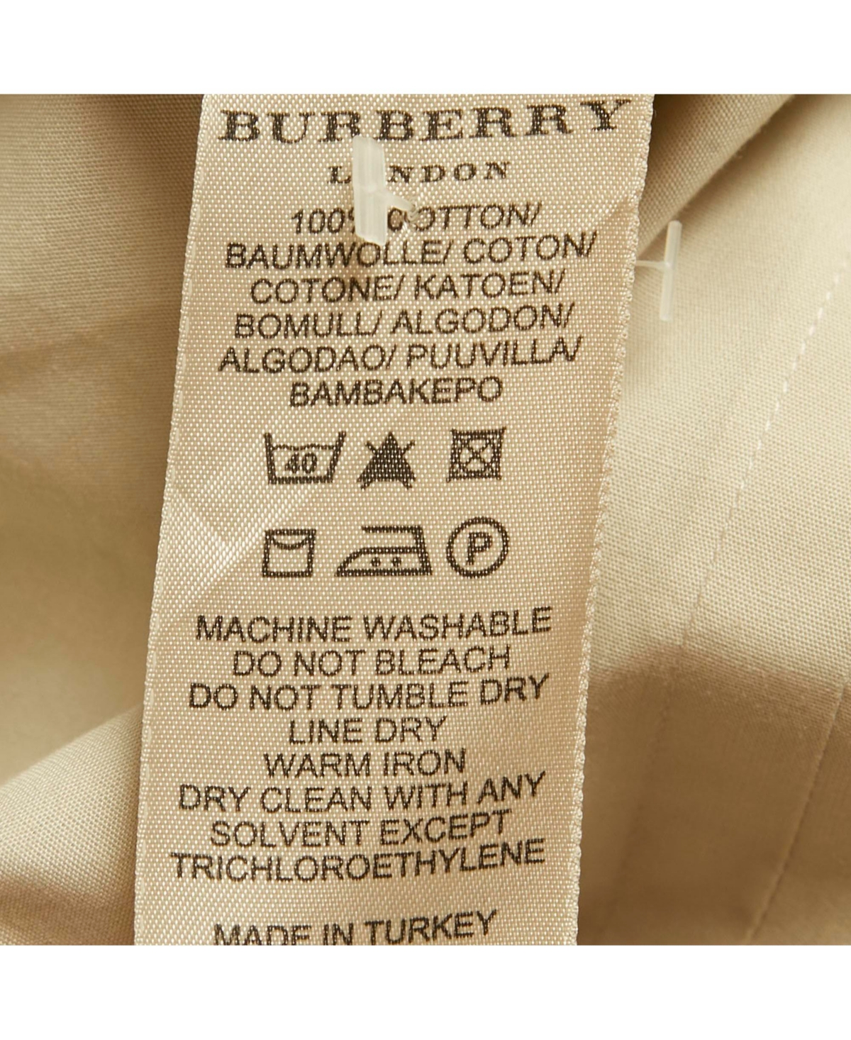 Pre-Owned Burberry Men's Grey Cotton Long Sleeve Shirt