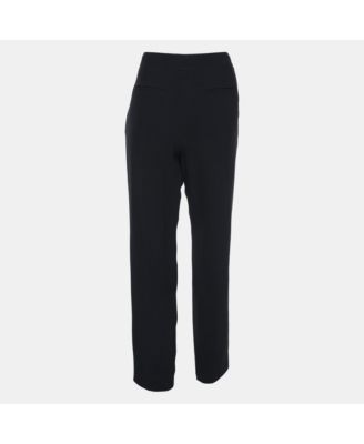 Women's Deep Navy Crepe Trousers