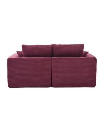 Modular Sectional Sofa Cloud Couch, Comfy Modern 2 Seater with Removable Cushion Covers