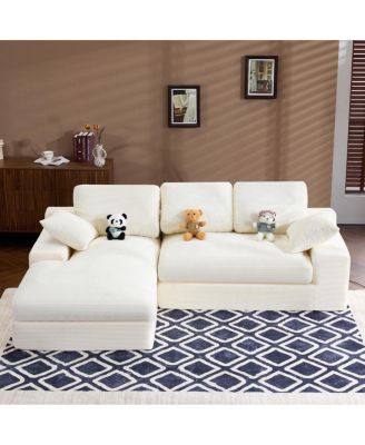 Corduroy Compressed Sofa: Soft, Skin-Friendly, Easy to Move