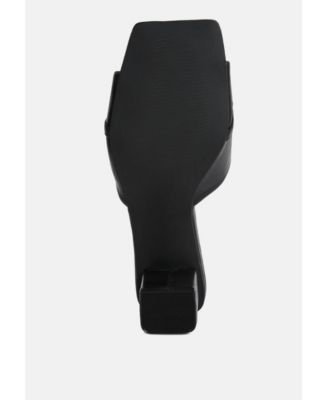 Womens hotshot mid heel chain detail sandals