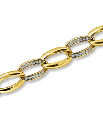 3/8 ct. t.w Cubic Zirconia Pave Open Link Bracelet