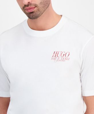 Hugo by Men's Fish Print T-Shirt
