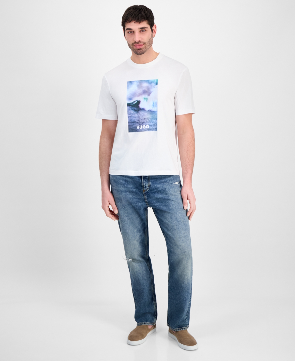 Hugo by Boss Men's Wave Applique T-Shirt