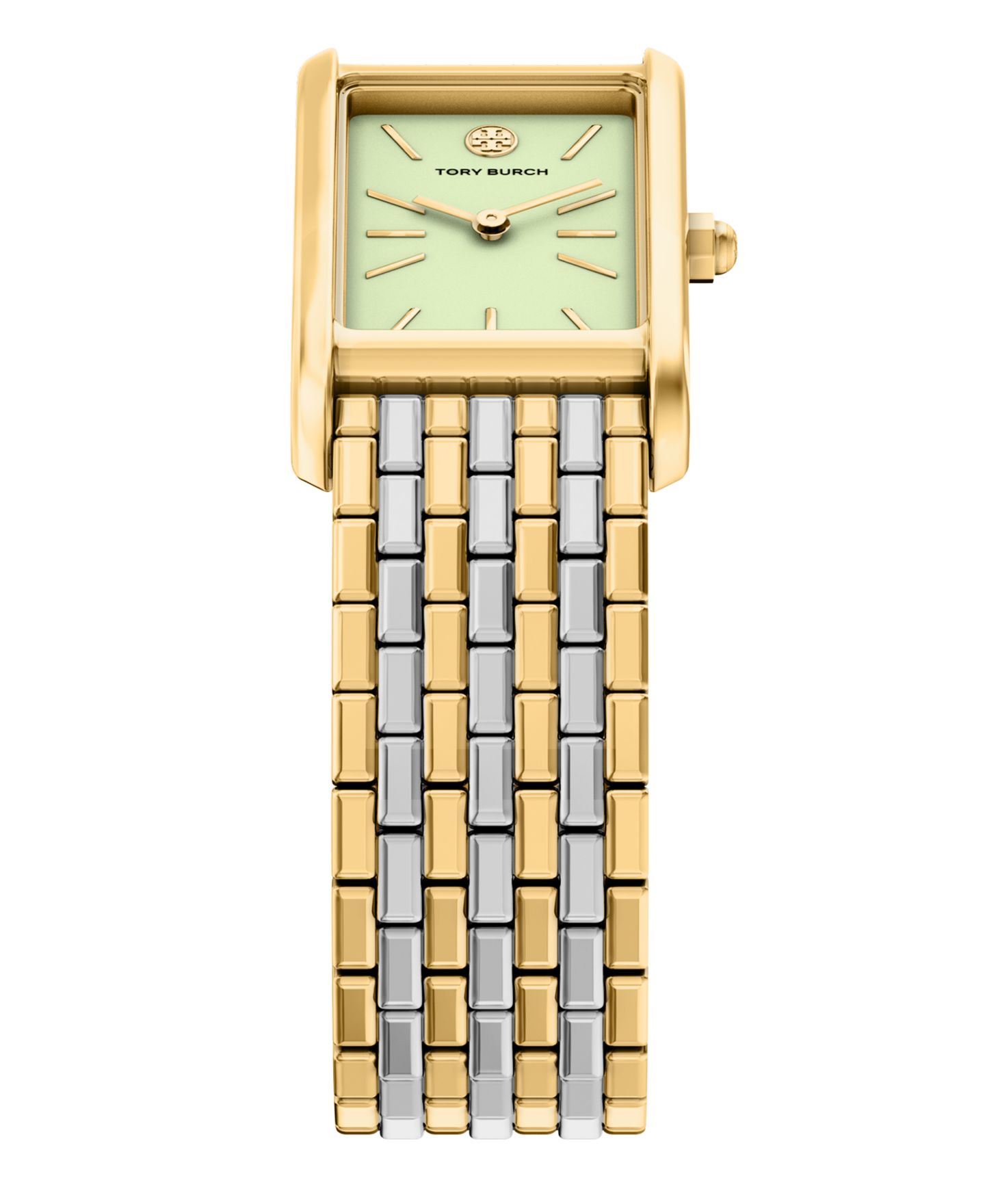 Женские часы Tory Burch The Eleanor Slim Quartz Two-Hand Two-Tone Stainless-Steel Watch, 22mm — фото 5