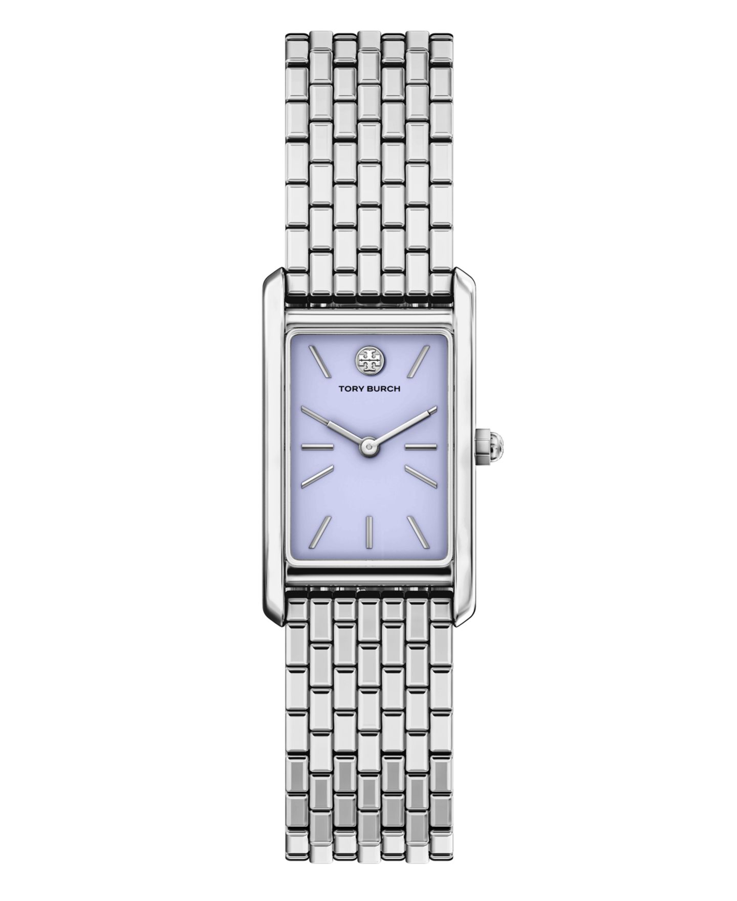Женские тонкие часы Tory Burch The Eleanor Slim, две стрелки, серебристая сталь, 22 мм — фото 1