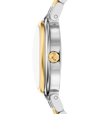 Women's The Oval Quartz Two-Hand Two-Tone Stainless Steel Watch, 22mm