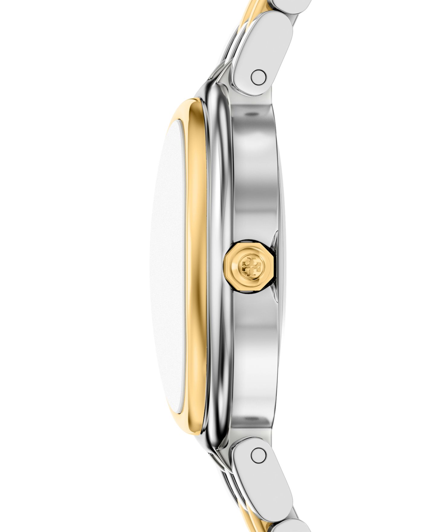 Женские часы Tory Burch The Oval Quartz Two-Hand Two-Tone Stainless-Steel Watch, 22mm — фото 2
