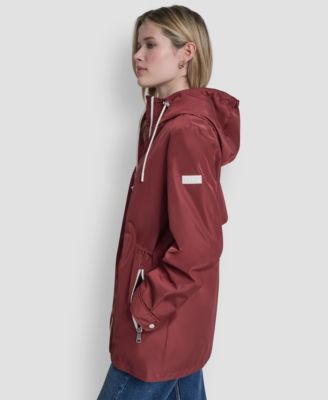 Women's Sporty Anorak Hooded Raincoat