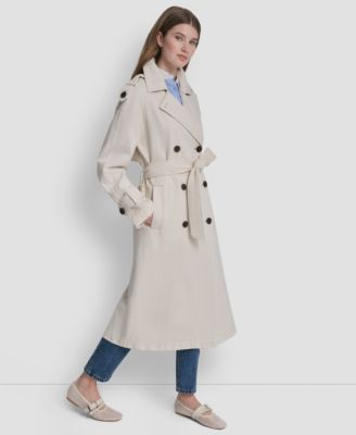 Women's Double Breasted Belted Trench Coat