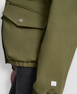 Women's Stand Collar Bomber Raincoat