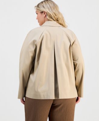 Plus Size Double-Breasted Blazer 