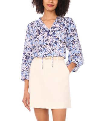 Women's Raglan Peasant V-Neck Blouse