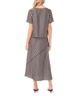 Women's High-Low Asymmetrical Front Maxi Skirt