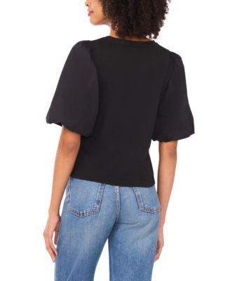 Women's Crewneck Short-Sleeve Knit Top