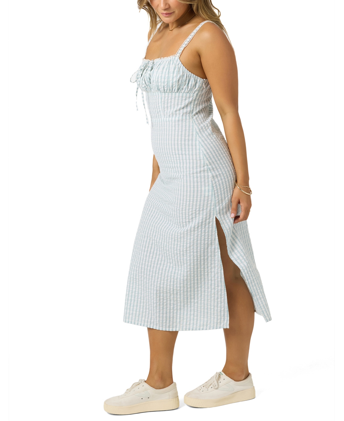 O'Neill Women's Wiley Plaid Woven Midi Dress