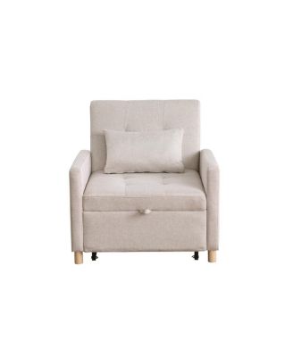 Convertible Sleeper Sofa Chair Bed with Pillow