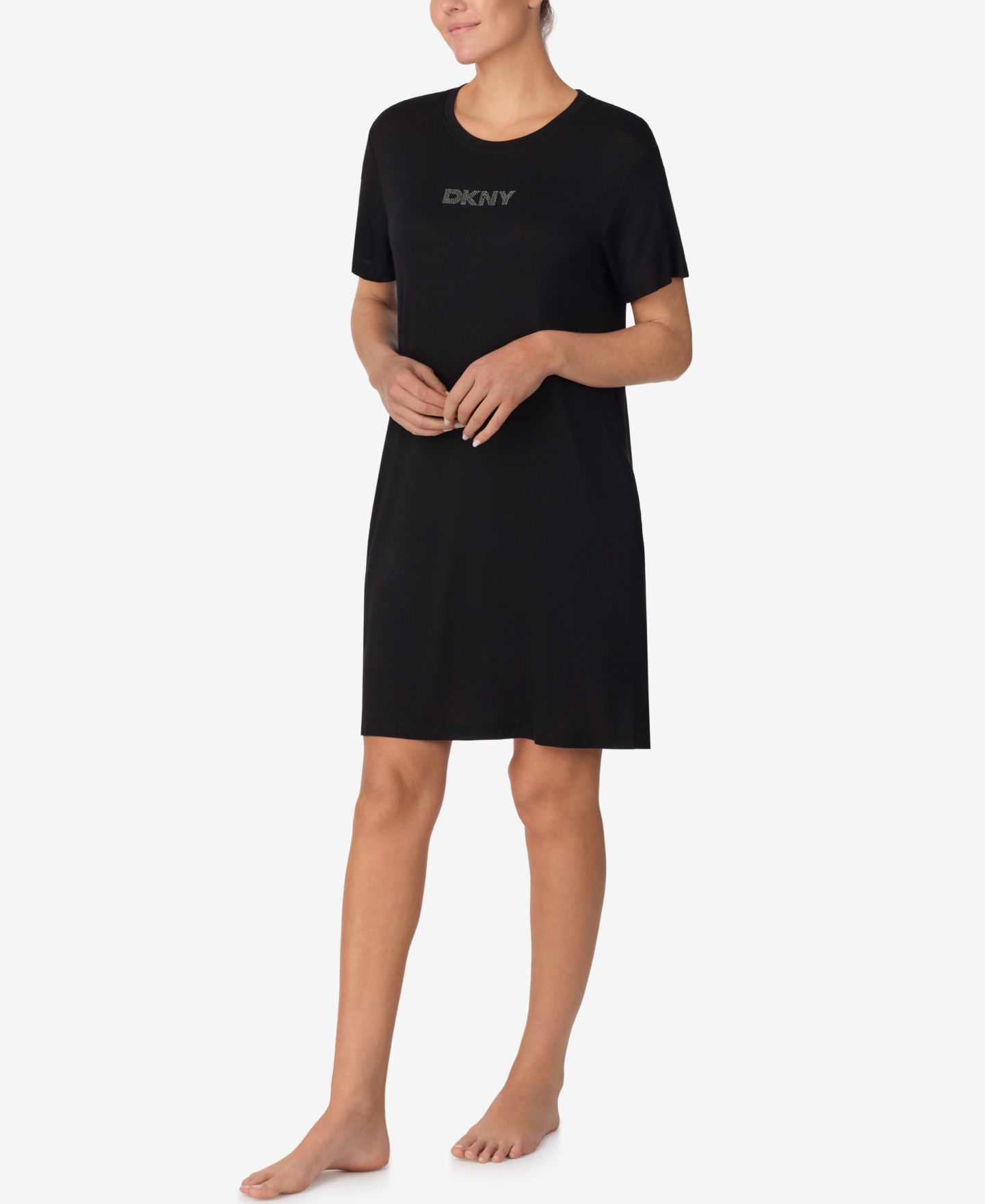 Сорочка Pull-On, короткий рукав — DKNY, цвет: Чёрный — фото 2