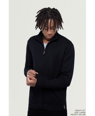 Men's SPRING + MERCER Full Zip Mock Neck Sweater