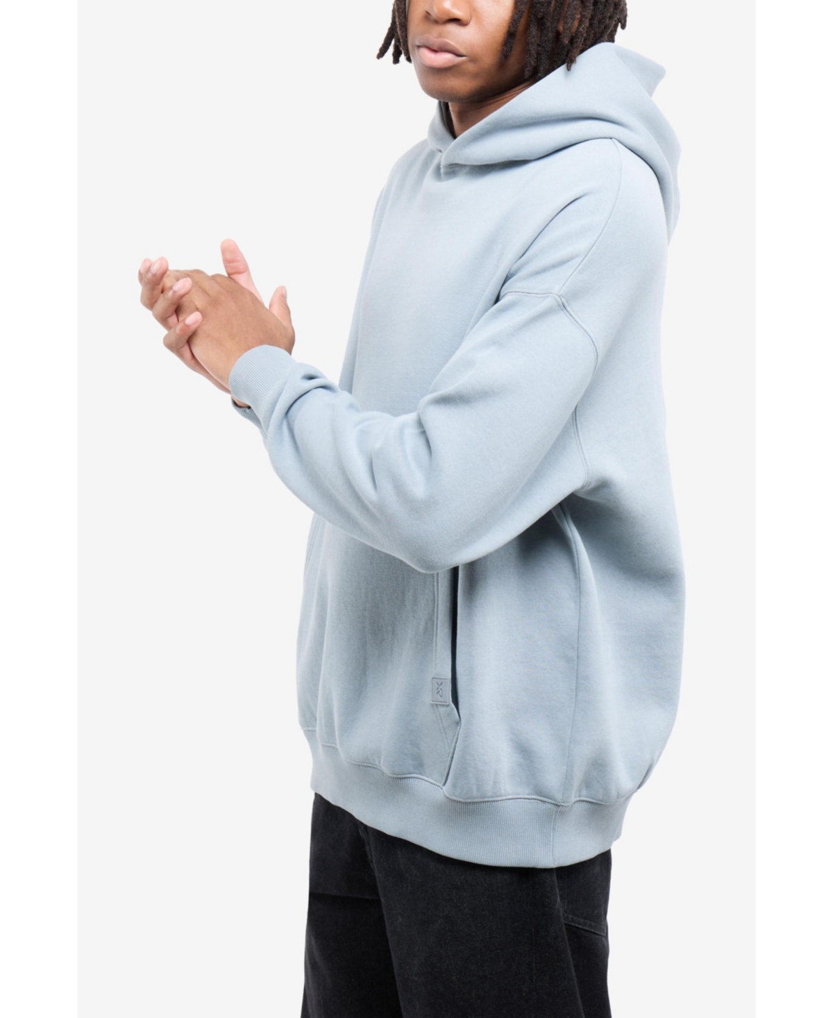 Xray Men's Oversized Drop-Shoulder Long-Sleeve Pullover Hoodie