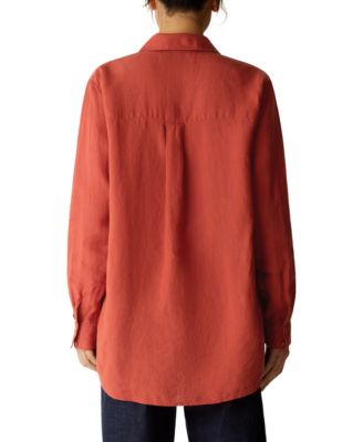 Women's Classic Collar Button-Front Shirt, Regular And Plus Size