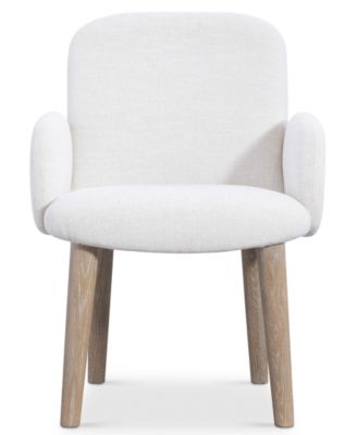 Loggia 6-Pc. Round Table and Upholstered Arm Chairs Dining Set