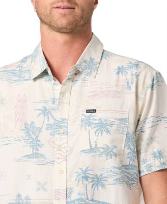 Men's Oasis Standard Short-Sleeve Printed Woven Shirt