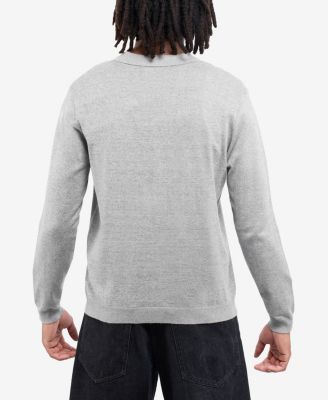 X RAY Men's Long Sleeve Sweater Johnny Collar Polo