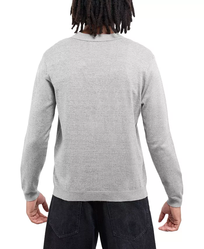 Men's Long Sleeve Sweater Johnny Collar Polo - thumbnail 8