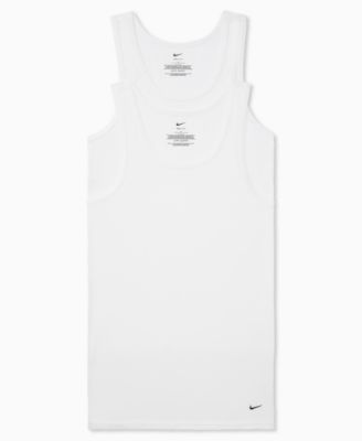 Men's Essential Stretch Ribbed Tank Undershirts, 2-Pack