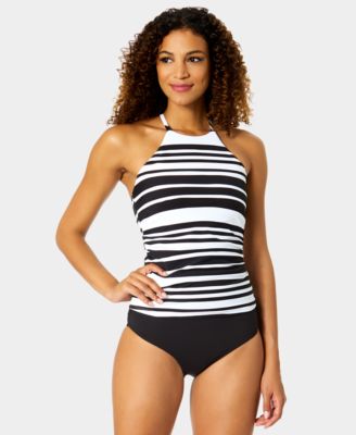 Women's High Halter Neck Tankini Swim Top