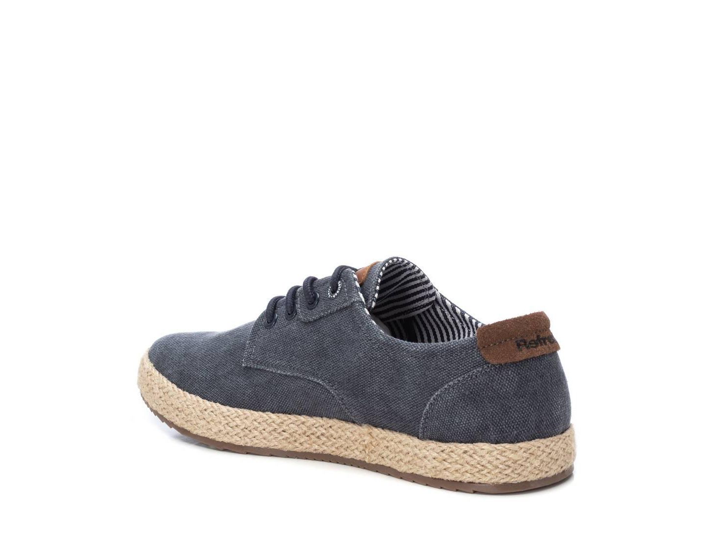 Мужские туфли XTI Casual Jute Wrapped Sole Oxfords, цвет: Тёмно-синий — фото 3