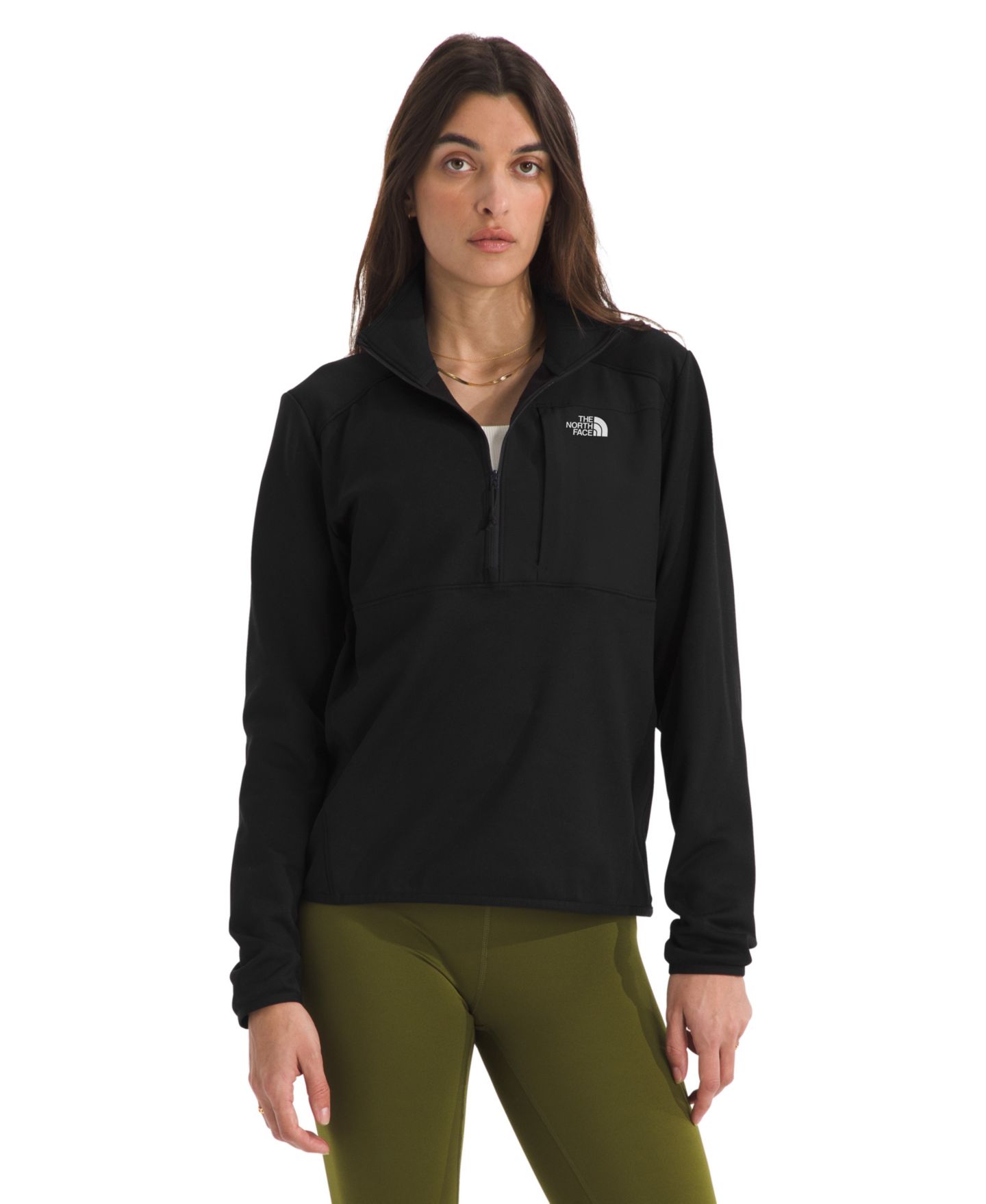 Женская куртка The North Face TNF Performance Fleece Quarter-Zip, цвет: Чёрный — фото 1