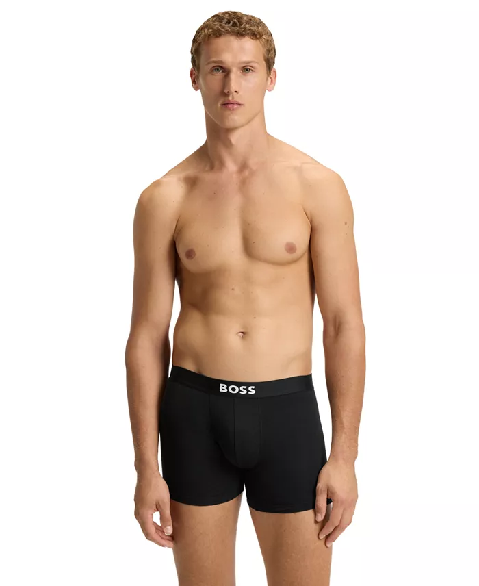 Men's 3-Pack Stretch Cotton Boxer Briefs - thumbnail 9