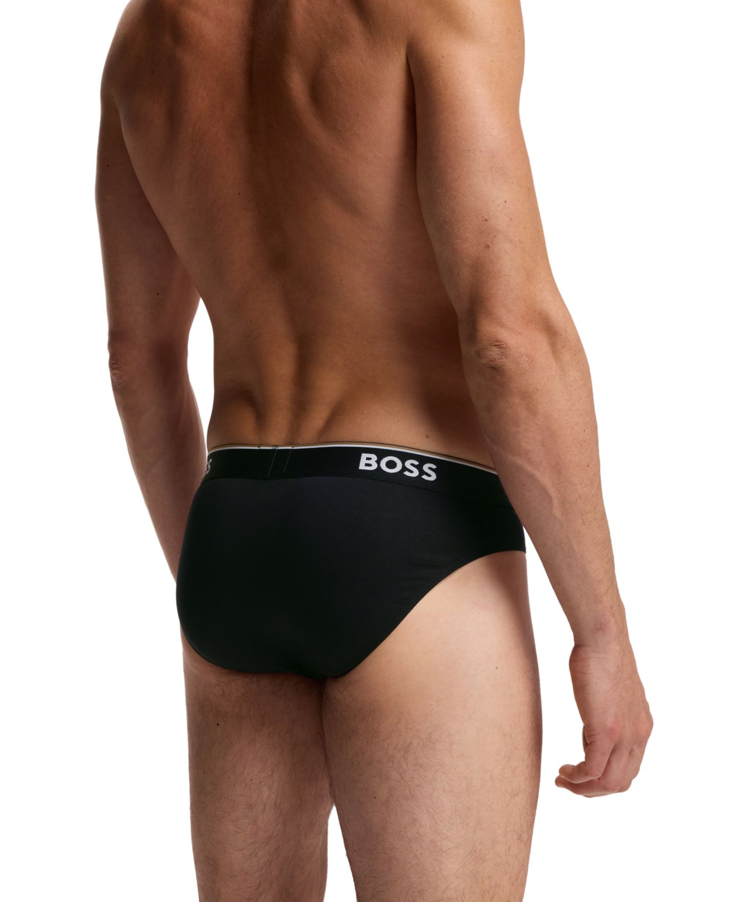Комплект белья Power для мужчин, брифы, 3 шт. — Hugo Boss, цвет: Чёрный — фото 2