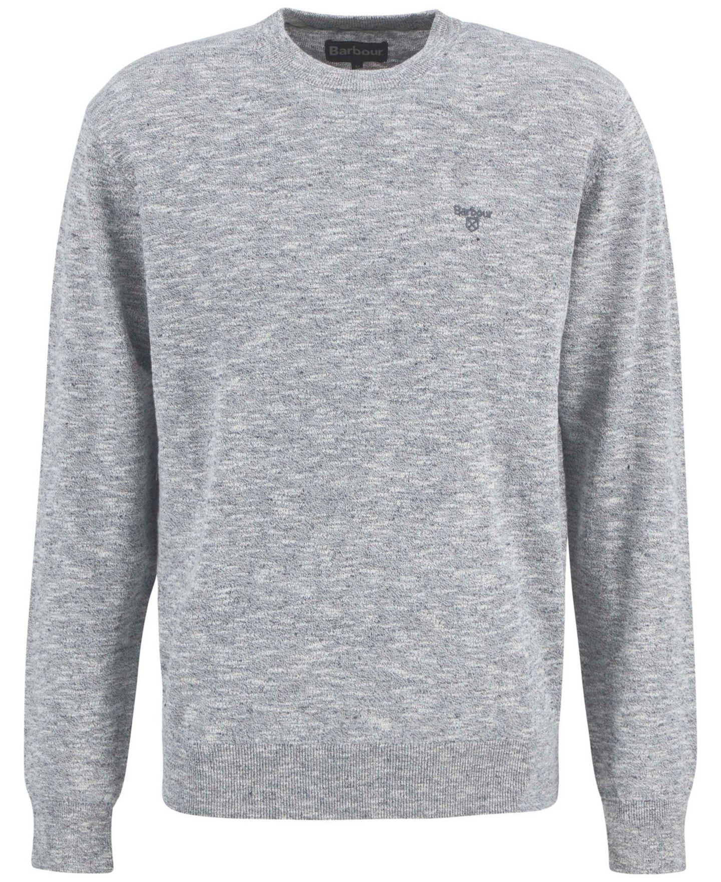 Мужской свитер Barbour Flaxby Linen Blend Crewneck, цвет: Серый — фото 5