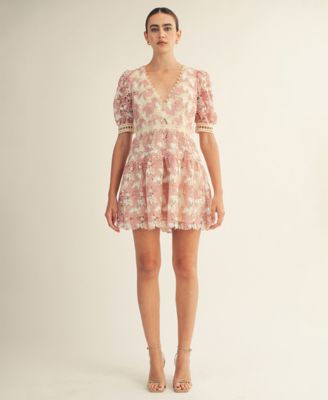 Women's V-Neck Mini Dress