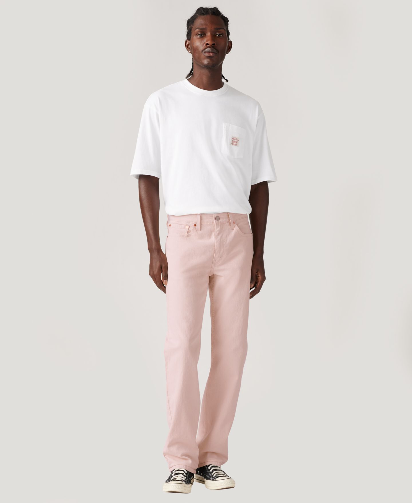 Мужские джинсы Levi's 514™ Straight-Fit, цвет: Розовый — фото 2