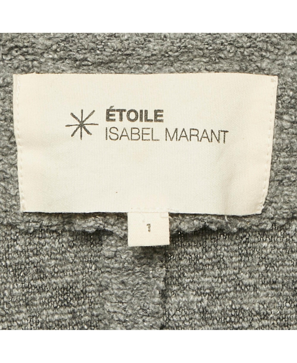 Pre-Owned Isabel Marant Women's Etoile Grey Textured Knit Button Front Cardigan
