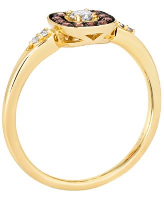 Nude Diamond (0.13 ct. t.w.) & Chocolate Diamond (0.11 ct. t.w.) Ring in 14k Honey Gold