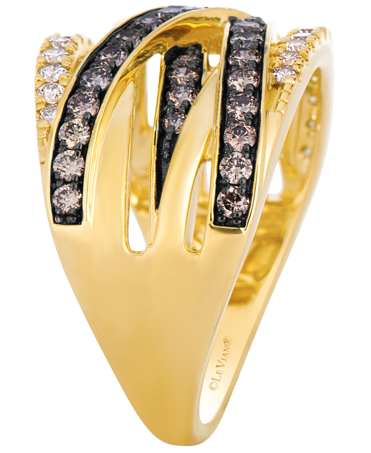 Le Vian Chocolate Diamond (0.62 ct. t.w.) & Nude Diamond (0.35 ct. t.w.) Ring in 14k Honey Gold