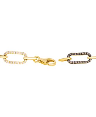 Chocolate Diamond (3/5 ct. t.w.) & Nude Diamond (9/16 ct. t.w.) Bracelet in 14k Honey Gold