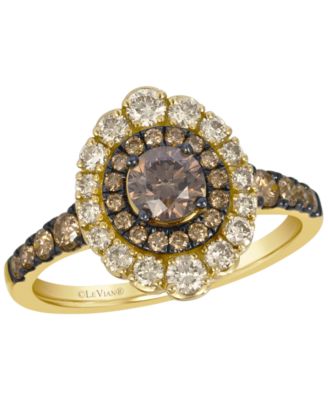 Chocolate Diamond (0.81 ct. t.w.) & Nude Diamond (0.43 ct. t.w.) Ring in 14k Honey Gold