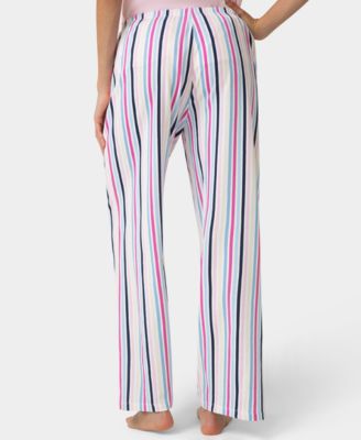 Plus Size Cozy Canine Striped Mid-Rise Pants