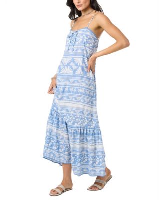 Women's Tasmin Abstract Sweetheart Neck Maxi Dress