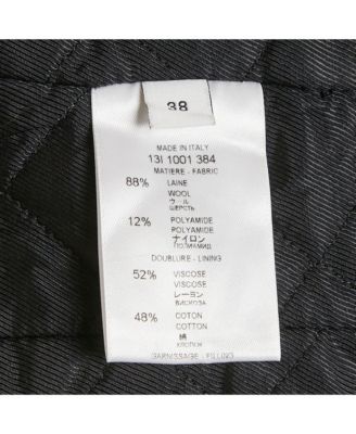 Women's Black Floral Print Felt Zip-Up Jacket